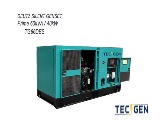 60kVA Diesel Generator Silent Enclosed Generator Set With 100A Built In ATS