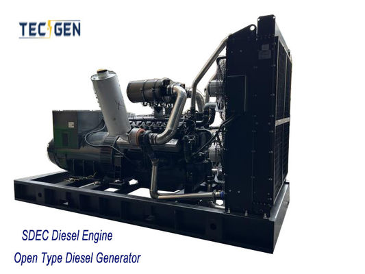 563kVA Diesel Powered Generator With 12 Cylinder Diesel Engine Open Frame Type