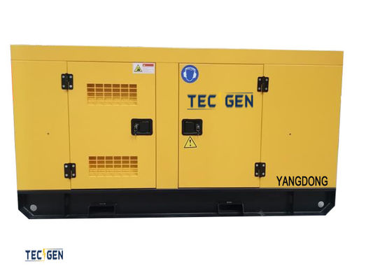 23kW Silent Genset Yangdong Diesel Generator With Silent Enclosed Canopy For Standby