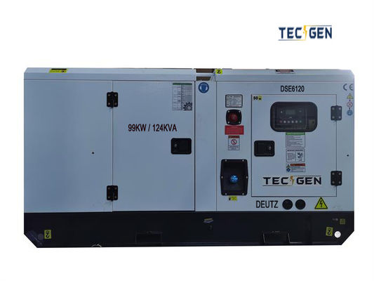 90kW Diesel Generator 113kVA Deutz Diesel Generator Set Silent Type With Built-in ATS