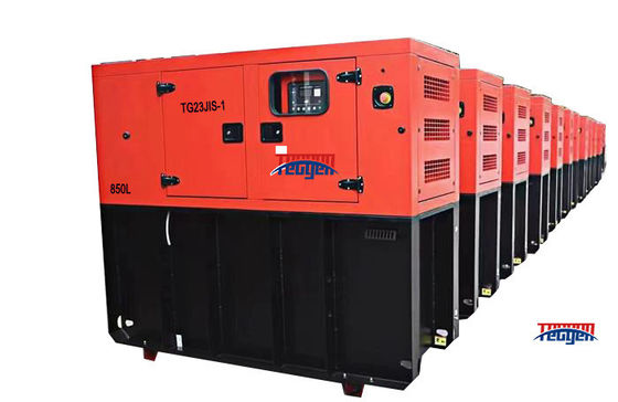 Continuous Single Phase Silent Generator Set Silent Diesel Genset 21kVA With 850L Fuel Tank