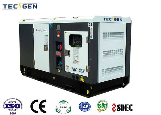 4 Cylinder 16kW Generator Set Silent Enclosed Generator Powered By SDEC Engine For Rental