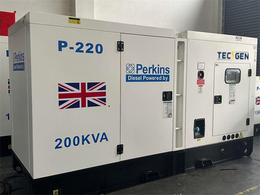 60Hz 160kW Soundproof Canopy Perkins Diesel Power Generator For Outdoor Use