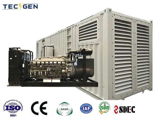 Heavy duty 1600kW genset SDEC diesel generators with 40ft container silent canopy outdoor use