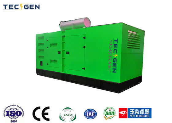 Silent type 550kW generator set Yuchai diesel gensets for commercial buildings use
