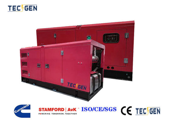 60Hz 72kW power generator silent power genset driven by Cummins engine with integrated fuel tank