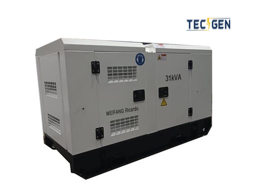 Ricardo diesel generator 31kVA Ricardo diesel engine ZH4102D generator silent enclosed
