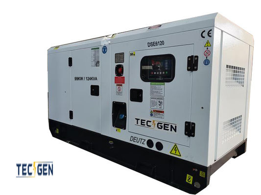 90kW Diesel Generator 113kVA Deutz Diesel Generator Set Silent Type With Built-in ATS