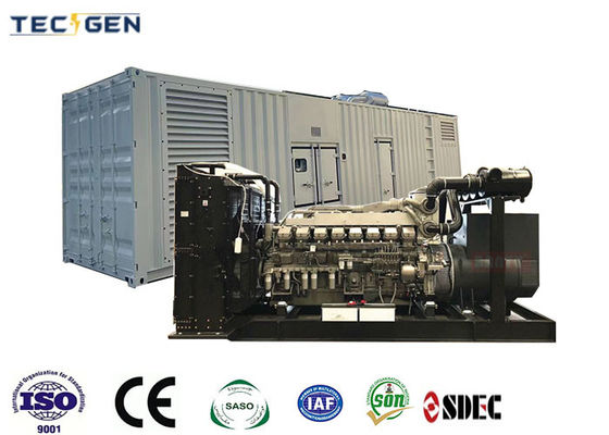 Heavy duty 1600kW genset SDEC diesel generators with 40ft container silent canopy outdoor use