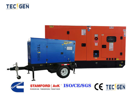1800rpm 45kVA generating set silent Cummins genset option with mobile type for easy movable